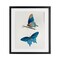 Stupell Industries Blue Butterflies Pair Framed Print Under Glass, design by Arlington Prints
